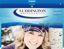 Tablet Screenshot of luddingtonorthodontics.com
